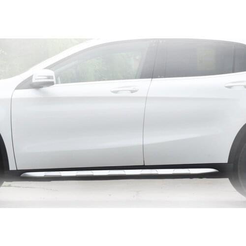 GLA200 GLA220 GLA260 Door Black Chrome Portector Molding Trim Strip For Mercedes Benz W156 Year 2017 2018 2019