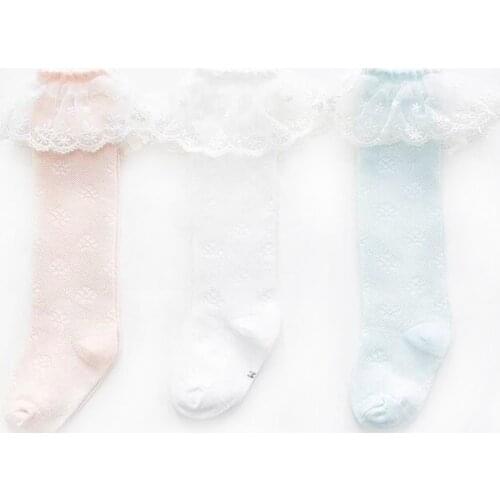 2018 Spring Summer 0-18 Month Children New Breathable Sock Baby Kids Girls Soft Cotton Lace Princess Mesh Socks