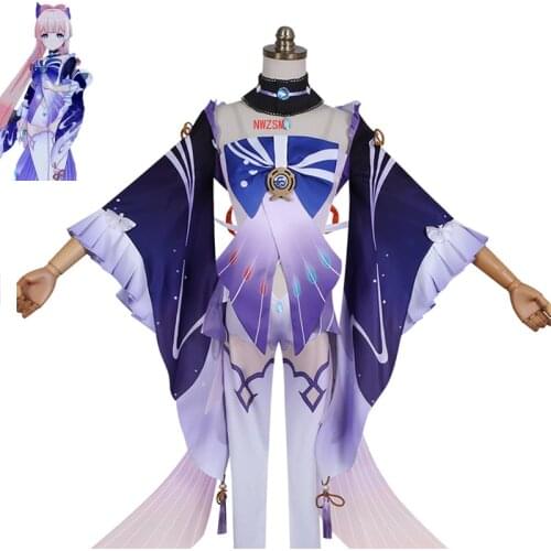 Game Genshin Impact Kokomi Cosplay Costume Sangonomiya Kokomi Dress Fancy Women Outfits Halloween Carnival Uniforms Custom Made