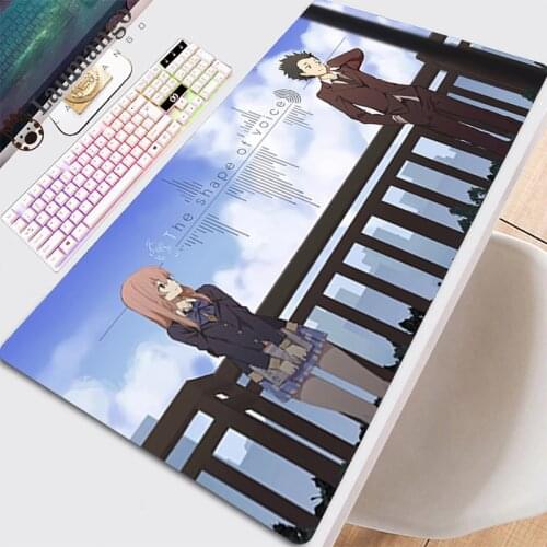 Pads Mouse Anime Keyboard Gaming Table Pads Kawaii Pc Desk Gamer Xxl Laptop Carpet Cute Mats Beautiful Kawaii The Shape Of Voice
