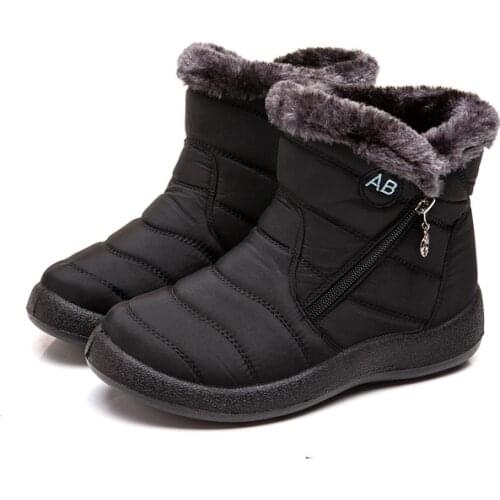 Thick fleece fashion warm snow boots