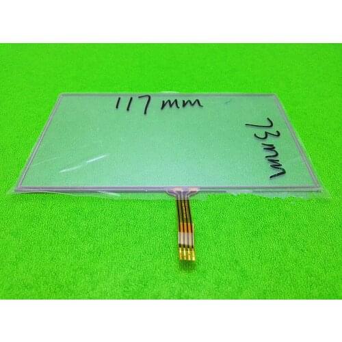 Original new 5inch touch panel TP Universal GPS 4-wire resistive touch panel 117mm*73mm free shipping