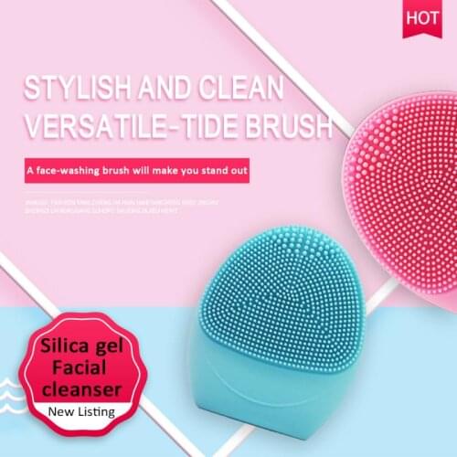 Professional Ultrasonic Vibration Electric Facial Cleansing Face Washing Brush Skin Blackhead Remover Pore Cleaner Face Massage