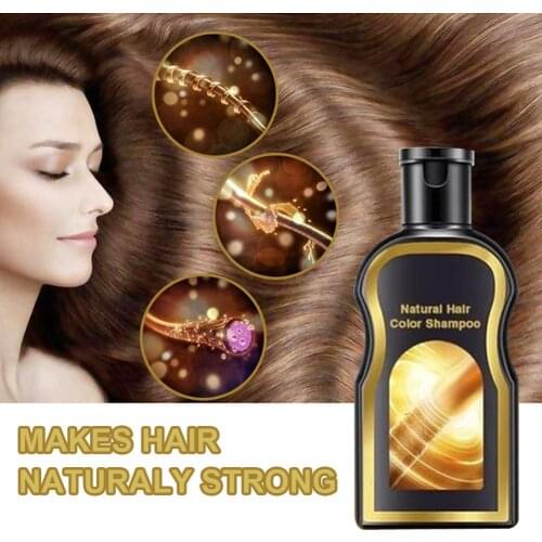 Growth Shampoo Darkening Black Hair Shampoo for Grey Hair Reverse Solid Hair Anti-Dandruff 200ml Faster Grow Hair Regrowth