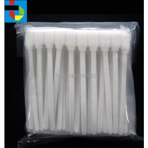 Printer Cleaning Part 13cm length Cleaning brush 50pcs/pcak color white Soft and nonabrasive cleaning brush
