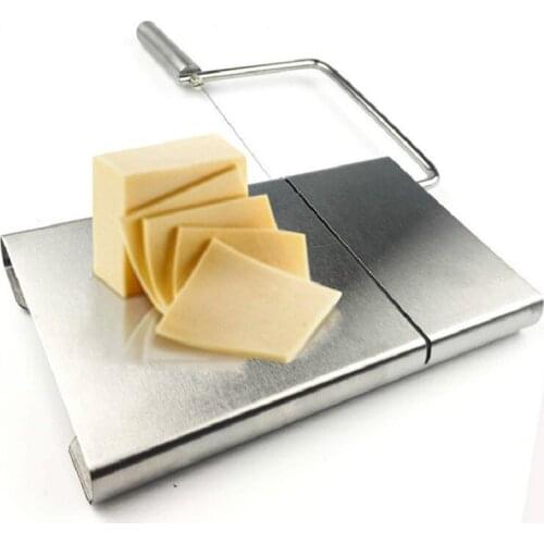 Stainless Steel Cheese Slicer, 5-Pack Replacement Stainless Steel Cutting Wire Included, Kitchen Accessories Cheese Knife