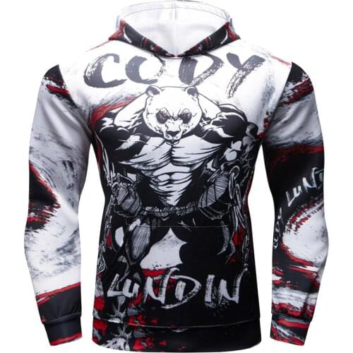 Hoodies Men Brand Autumn 3D Fitness orangutan Long Sleeve Hooded Sweatshirt Mens Hoodie Tracksuit Sweat Coat Casual Sportswear