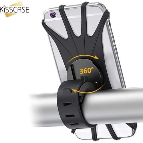 Universal Bicycle Phone Holder Silicone Bracket For Phone Stand 360 Motorcycle Phone Holder For iPhone 12 Bike Handlebar Support