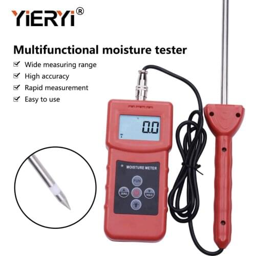 Yieryi High Frequency MS350A Moisture Meter for Soil ,Silver Sand, Chemical Combination Powder, Coal Powder Chemical Powder