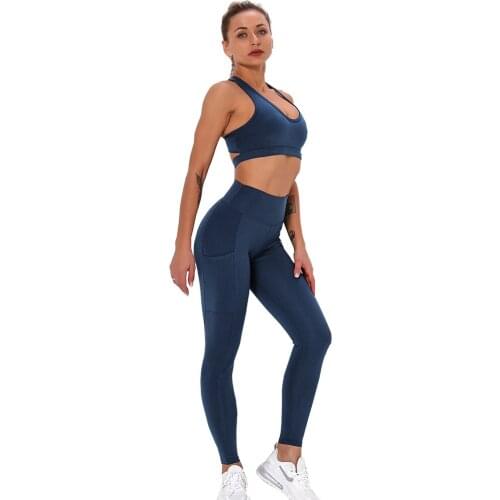 Woman Yoga Clothing Suits Padded Bras & Leggings High Stretchy Soft Fitness Sets Running Workout Gym Sports Outfit for Ladies