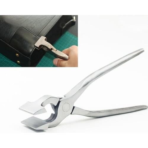 1pcs New Leather Edge Adjustment Press Flatten Plier Clamp For Leather Bag Cloth Belt DIY hand tools fixed clamp pliers
