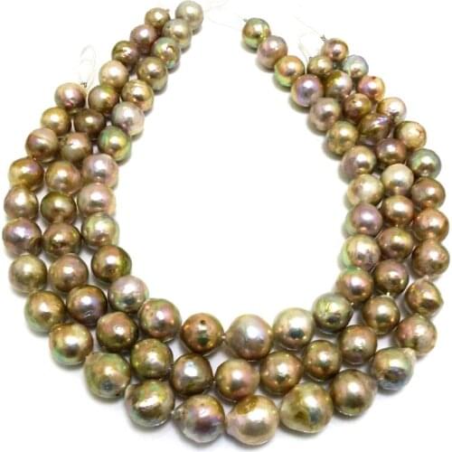 16 inches 15-20 mm Natural Lavender large Nucleated Loose Baroque Pearls Strand
