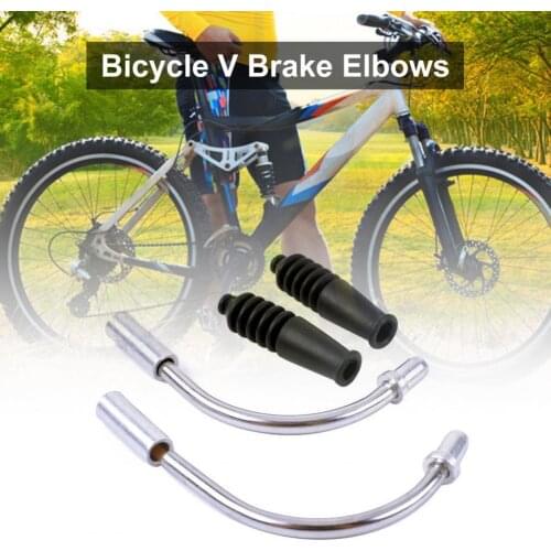 2Pcs ZTTO Lightweight Bike Noodles V Brake Elbows Hose Bicycle Brake Rubber Dust Sleeve Cable Protective Sleeve for MTB