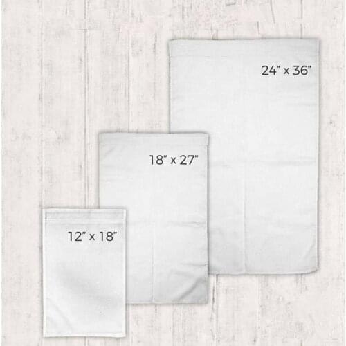 20pcs/lot hot selling sublimation 100% polyester garden flag 12*18inch