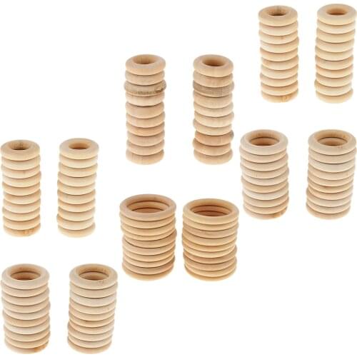 20Pcs Dreamcatcher DIY Handmade Jewelry Accessories Wooden Ring Necklace Bag