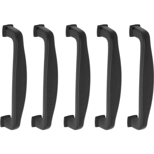 ABSF 128mm Black Kitchen Cabinet Door Pulls Closet Drawer Bedroom Furniture Pull Handle