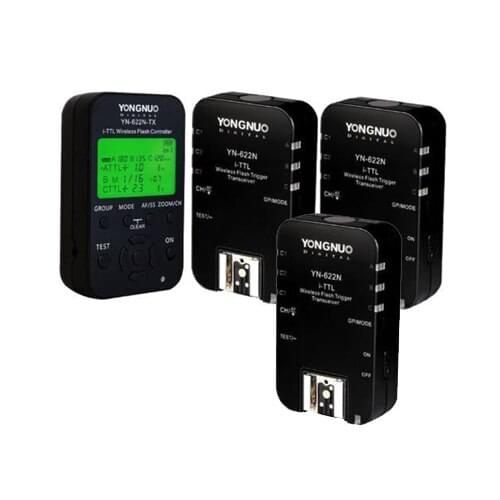 Yongnuo YN-622N-TX+3pcs YN-622N Trasceiver Wireless TTL Flash Controller for Nikon D800 D800E D810 D700 D300s D4s D750 D610 D5