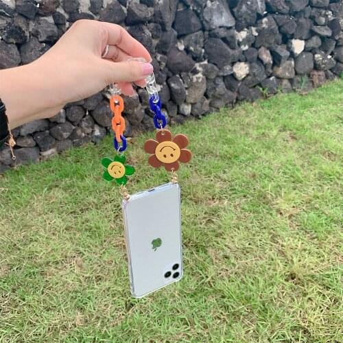 Wrist Chain Phone Case For Samsung Note20Plus S20Plus A51 A71 Note10Lite S10Lite 2020 Flower Chain Hanging Cases Anti-fall Cover