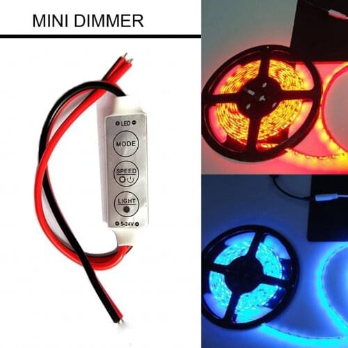 Dimmer Mini 3 Keys 12V 12A Brand New LED Dimmer Remote Controller For Single Color 5050/3528 Led Strips Brightness Dimmer