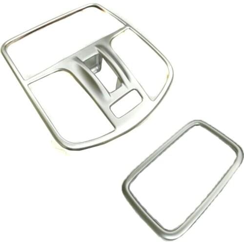 For Hyundai Elantra Avante 2016 2017 6TH ABS Chrome Car Interior Roof Reading Lamp Cover Overlay Decoration 2pcs No fit America