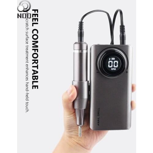 Nail Drill Machine Portable Rechargeable Electric 35000rpm Professional Manicure Drill Machine Art Ceramic for Nail Drill Bits