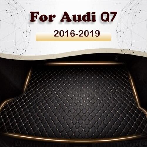 Car trunk mat for Audi Q7 FIVE SEAT 2016 2017 2018 cargo liner carpet interior accessories cover