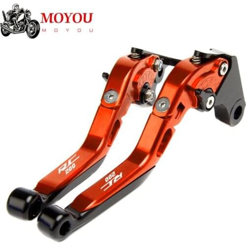 LOGO RC200 For RC200 RC 200 rc200 rc 200 2014-2019 2018 2017 2016 Motorcycle CNC Brake Clutch Lever+22MM Handle Grips Handlebar