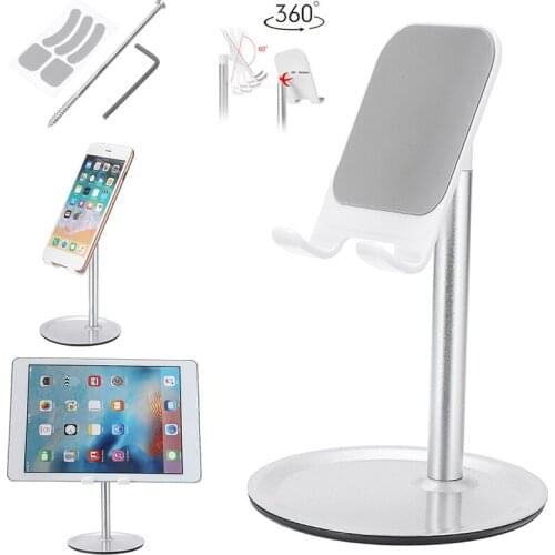 High Quality Aluminum Alloy Desktop Stand Holder Adjustable For iPhone Mobile Phone Desk Holder Stand Suitable For Cell Phone