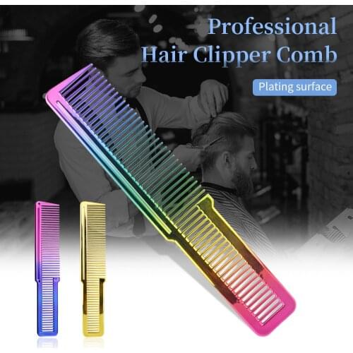 CestoMen Plastic Hairdresser Hair Trimmer Comb Men Haircut Comb Clipper Anti Static Barber Hair Cutting Comb Hairdressing 827