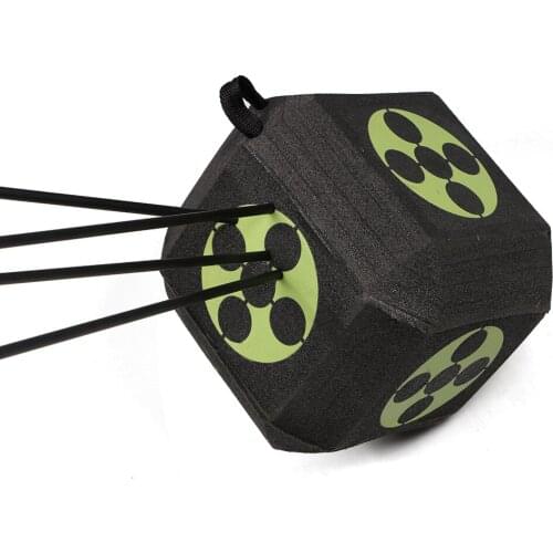 Archery Black Eva Foam Target Self Healing 2-sided 20x20x2.4 Inch Compound Recurve Bow Hunting Arrows Target Paper For Shooting