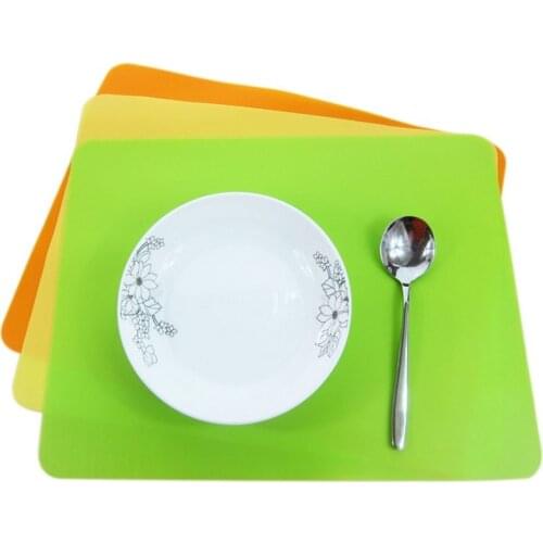 1Pcs Silicone Mats Rectangle 30*40cm Silicone Place Mats Heat Resistant Non Slip Table Mats