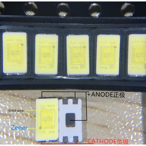 100pcs WELLYPOWER High Power 5630 LED PLCC-4 Television Backlit Super Bright Diode SMD 5630 LCD 0.5W 3V Cool White TV Backlight