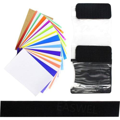 12 Color Balance Gel Filter w/ Holder Set For Photography Light Flash Speedlite