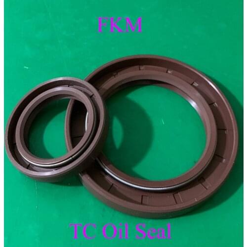 16*28*7 16x28x7 16*35*6/7/10 16x35x6/7/10 Brown Fluoro FKM Fluorine Rubber Spring 2 Lip TC Gasket Radial Shaft Skeleton Oil Seal
