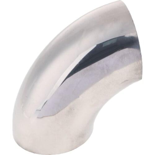 6 Pcs 90 Degree Bend Bend 201 Stainless Steel Elbow Exhaust Manifold 2.5 "