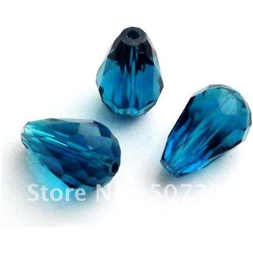 AAA Top Quality 6x8mm 5500 teardrop beads crystal glass beads Montana colour 360pcs/lot ADK442