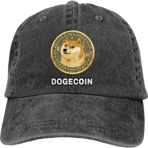 Cryptocurrency 12 Baseball Cap Men Doge Dogecoin Skyrocketing Bitcoin Digital Currency Caps colors Women Summer Snapback Caps