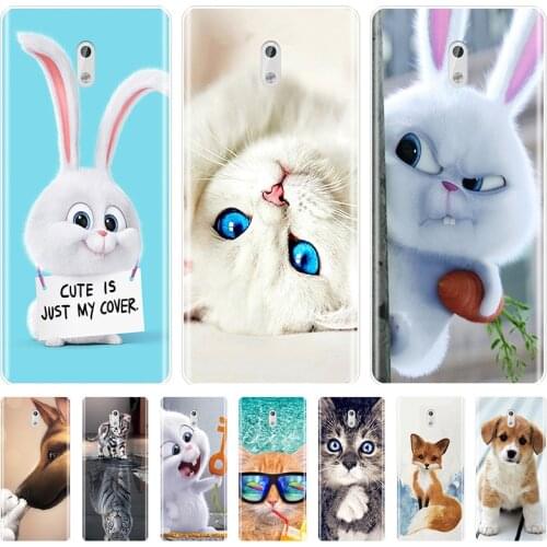 Cute Animals Patterned Phone Case For Nokia 1 2 3 5 6 8 Soft TPU Silicone Cover For Nokia6 Nokia5 Nokia3 Nokia2 Nokia 7 Plus X6