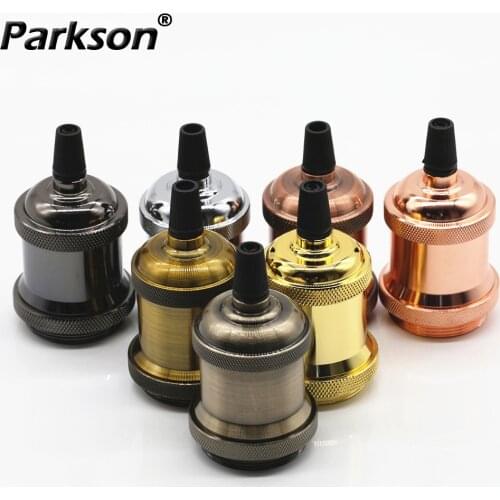 Edison Lamp Base Pendant Light E27 Screw Bulb Base Deco Industrielle Vintage Retro Aluminum Pendant Lights Nordic Loft Hang Lamp