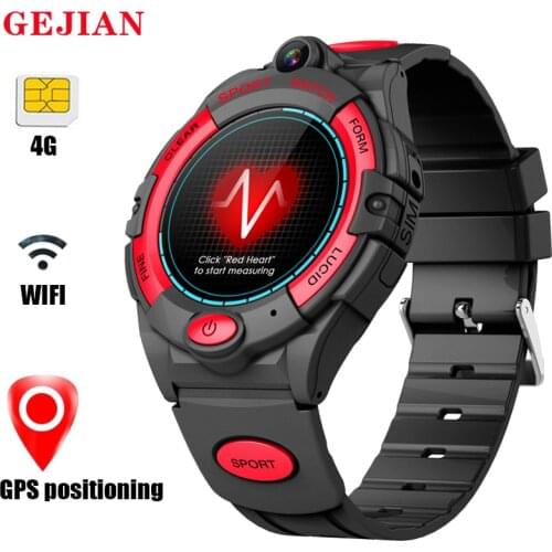 GEJIAN Kids Smart Watch GPS Positioning WIFI Connection Video Call 4G SIM Card SOS 680mAh For Boys Girls Waterproof Smart Phones