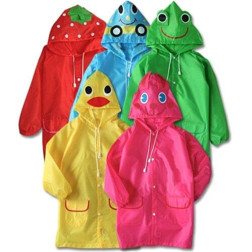 Animal-shaped Kids Rainwear Baby Clothes Raincoat Funny Cartoon Stylish Poncho Children Waterproof Rainwear Kids Unisex Rainsuit