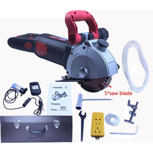 220V 4800W Electric Wall slotting machine Chaser Groove Cutting Machine 133mm with 5pcs Saw blade