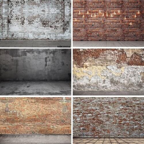 Wallpaper White Ash Brick Wall Grunge Floor Photography Backdrops Personalized Photographic Backgrounds For Photo Studio