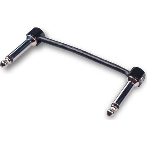 JOYO CM-16 8CM Guitar Effect Pedal Cable For Guitar Professional Line 6.35mm Shielded Mono Cable Screening Right Angle Plug