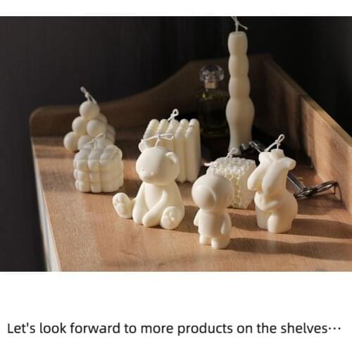 Korean Candle Molds for Candle Making Simple Geometric Square Resin Molds Soft Bag Sofa Shape Scented Candle Silicone Mold