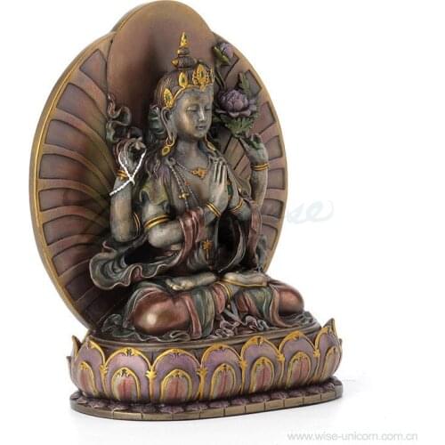 Creative ornaments Buddha statue four-arm Guanyin Fife home Factory Statue Figure sculpture Home factory accessories