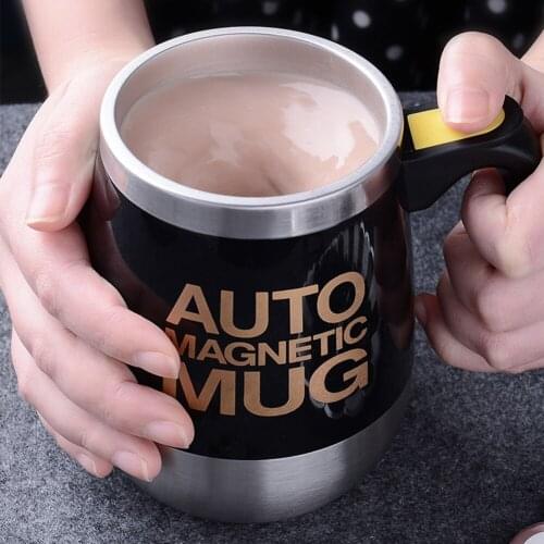 New Automatic Self Stirring Magnetic Mug 304 Stainless Steel Coffee Milk Mixing Cup Potable Blender Smart Lazy Mixer Thermal Cup