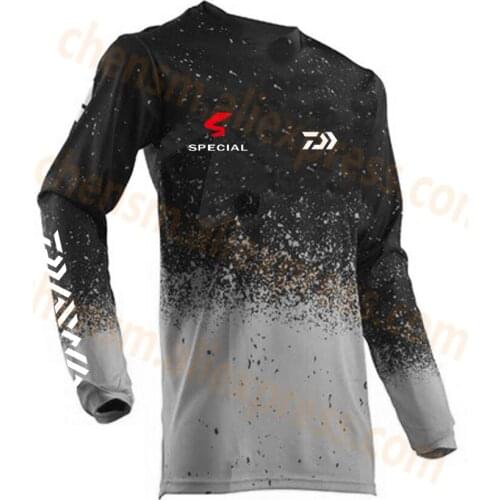 New Arrive Plus Size Autumn Daiwa Dawa Men Fishing Shirt Breathable Hygroscopicity Quick Drying Anti-UV Fishing Clothing XS-5XL