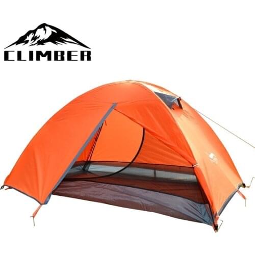 New Store Backpacking Tent 2 Person Double Layer Camping Tents 4 Seasons Waterproof Breathable Lightweight Portable Travel Tent