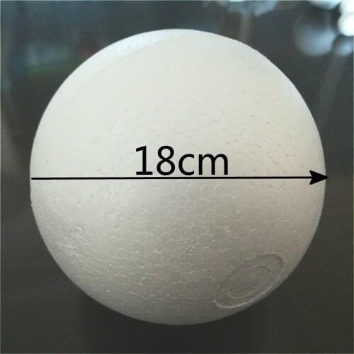 18cm 2pcs White Modelling Polystyrene Styrofoam Foam Balls Party Christmas Balls Decorations DIY craft balls 180mm/7.08inch